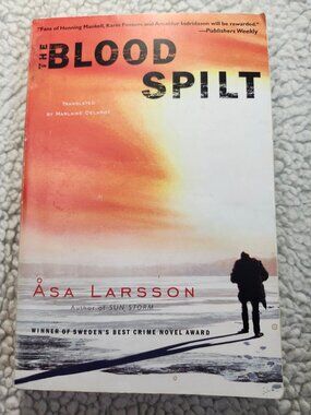 Åsa Larsson The Blood Spilt Paperback 2008 Delta Trade Crime Mystery Novel